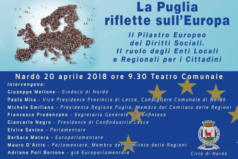 La Puglia riflette sull'Europa. Il ruolo degli Enti Locali e Regionali per i cittadini