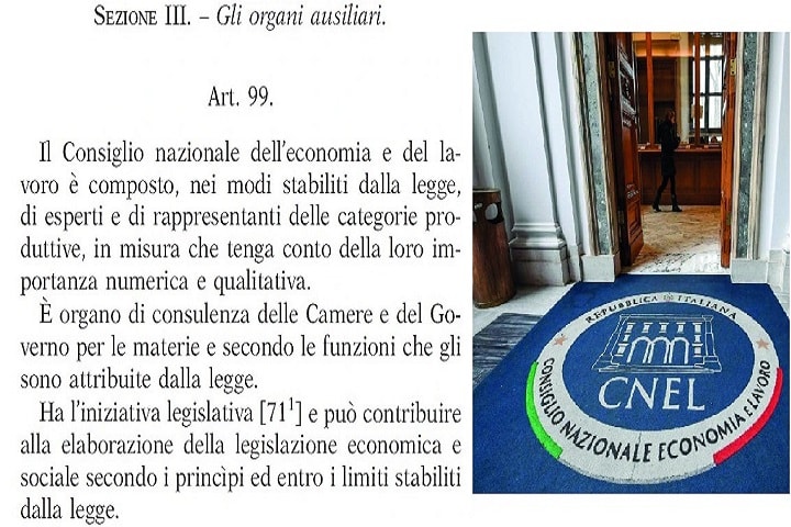 Confintesa scrive a Matteo Renzi : “Non si può abolire il CNEL”