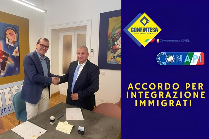 ACCORDO CONAPI-CONFINTESA:  FORMAZIONE E INTEGRAZIONE DEI LAVORATORI IMMIGRATI